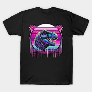 Synthwave T-rex T-Shirt